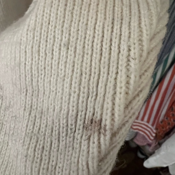 Vintage 1970s Shawl Collar Striped Belted Cowichan Wrap Sweater Cardigan - Picture 10 of 12